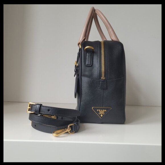 PRADA Saffiano Lux Square Satchel and Crossbody Bag - Picture 10 of 10